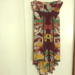 Strapless Satin Dress